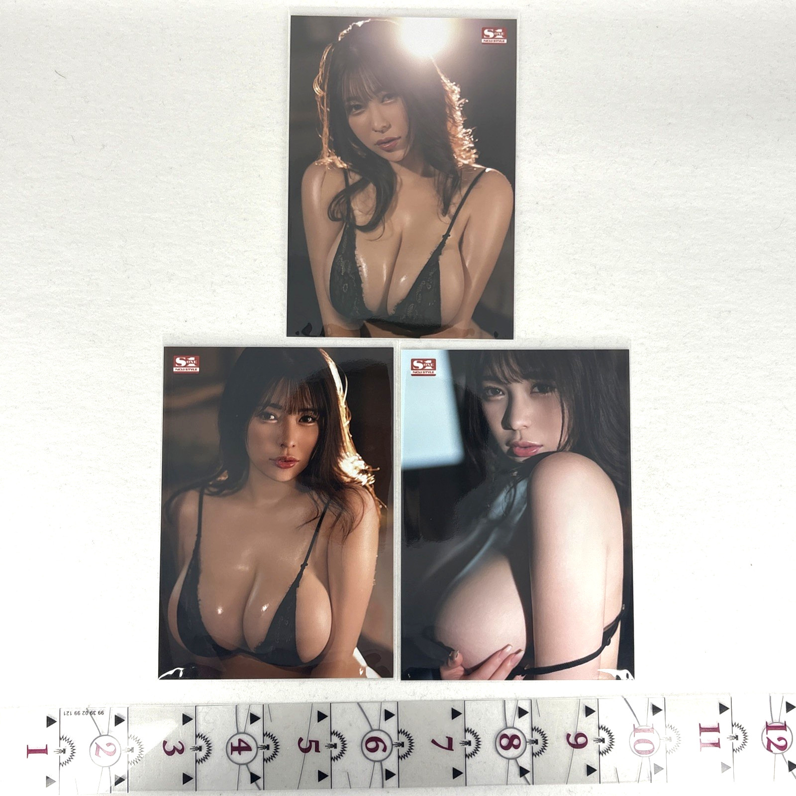 Ren Gojo S1 Raw Photo Set of 3 L-size SONE-276 J-Cup JAV Adult Idol