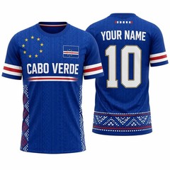 Personalized Cabo Verde Soccer 2026 Custom Name Number 3D shirt VK13860