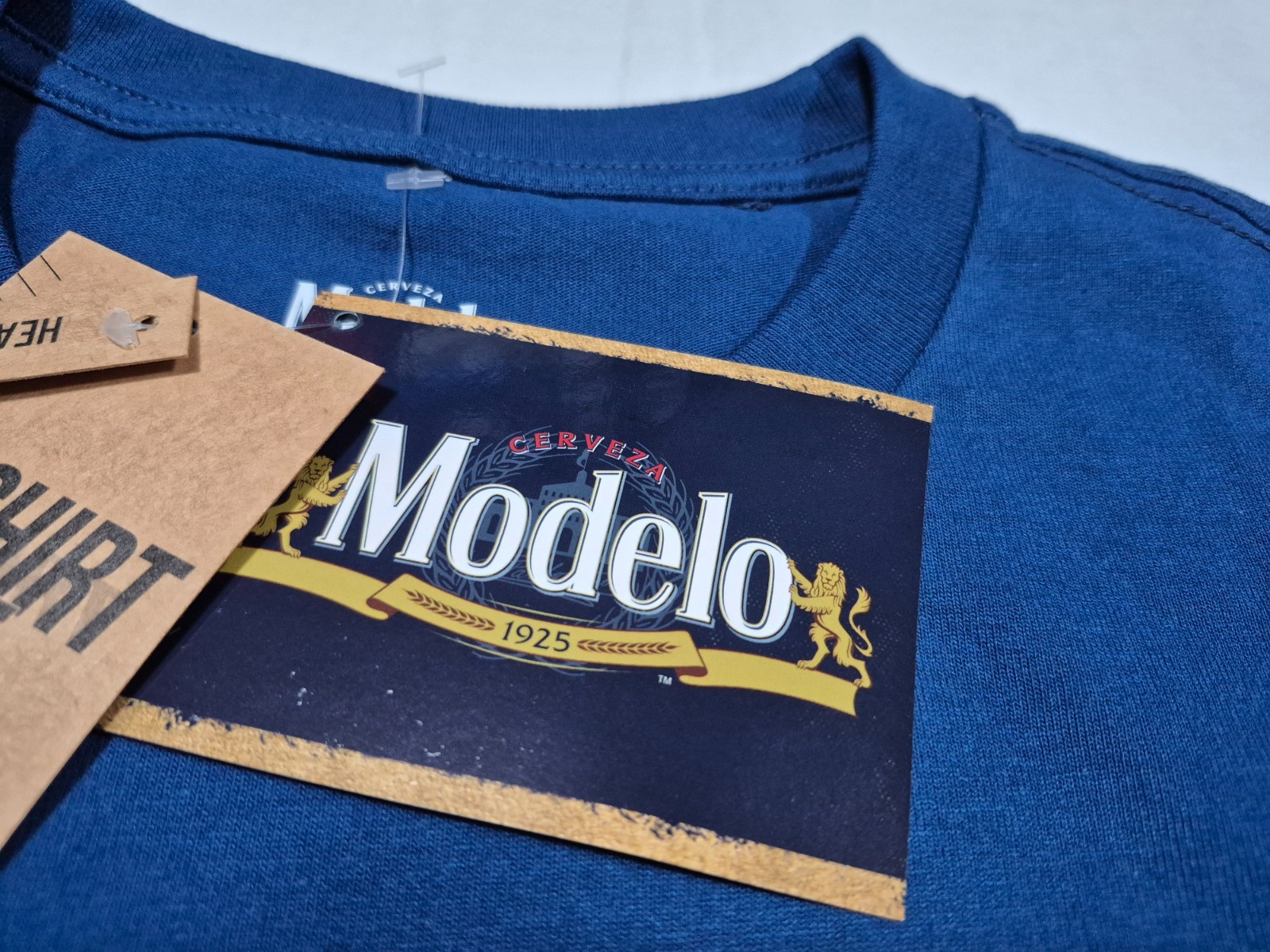 Cerveza Logo Modelo Authentic Heavy Weight Fabric T Shirt Regular Fit SZ Large gallery