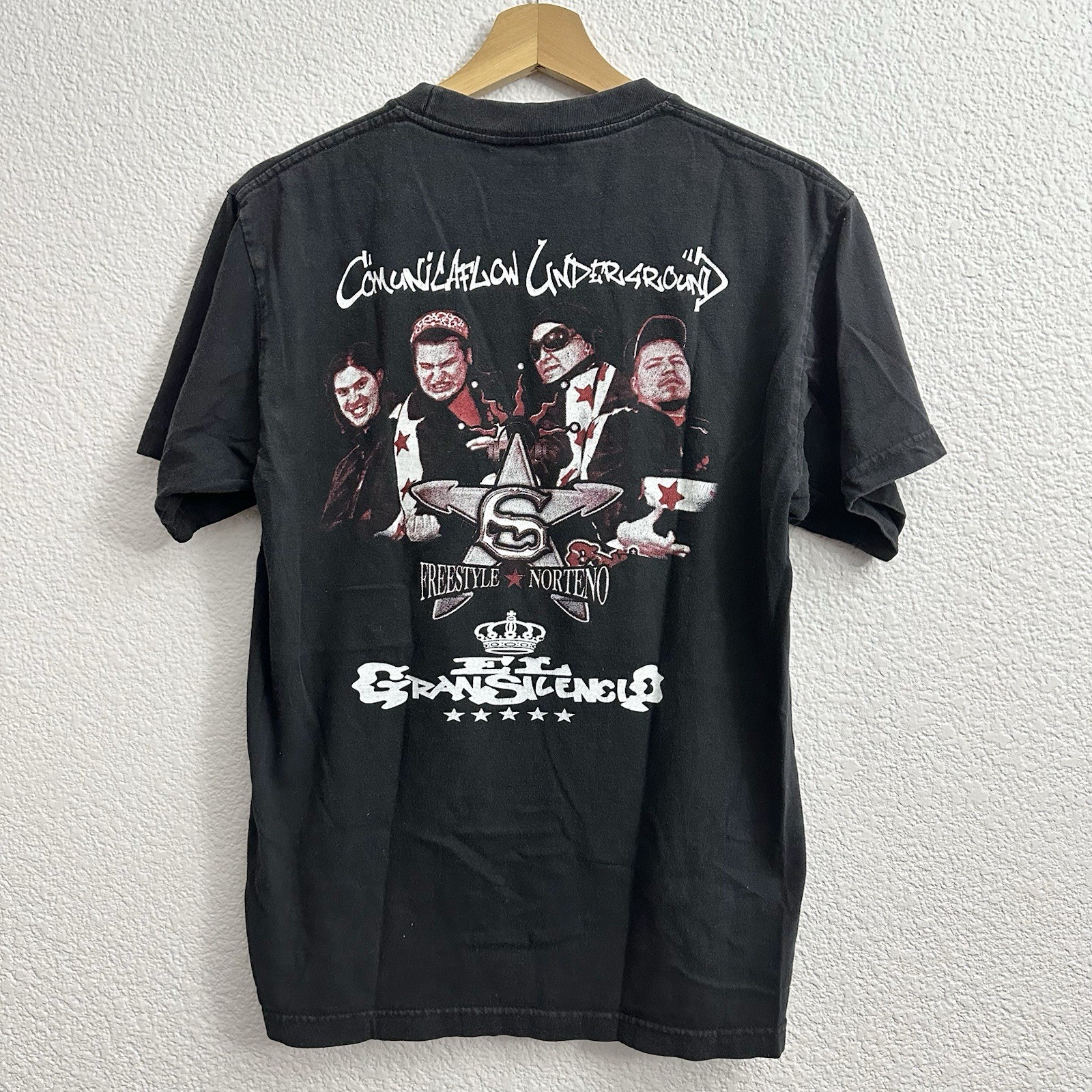 VINTAGE 2000’S EL GRAN SILENCIO PLAYERA T-SHIRT BANDA ROCK CHUNTAROS STYLE SZ M gallery