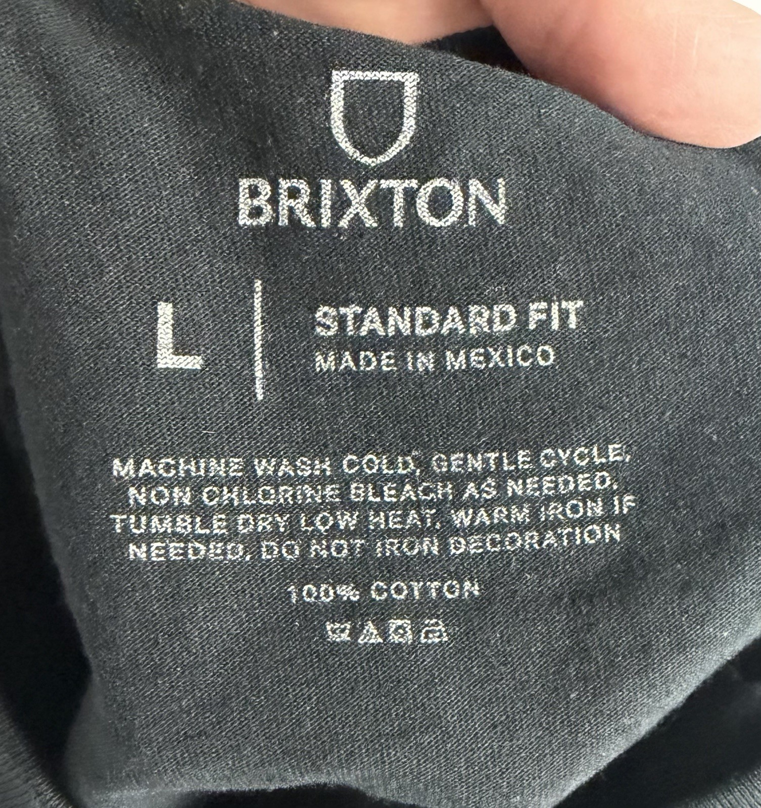 Brixton Mfg Parts and Service Standard Fit Mens SS T Shirt Sz L Bulldog B070 gallery