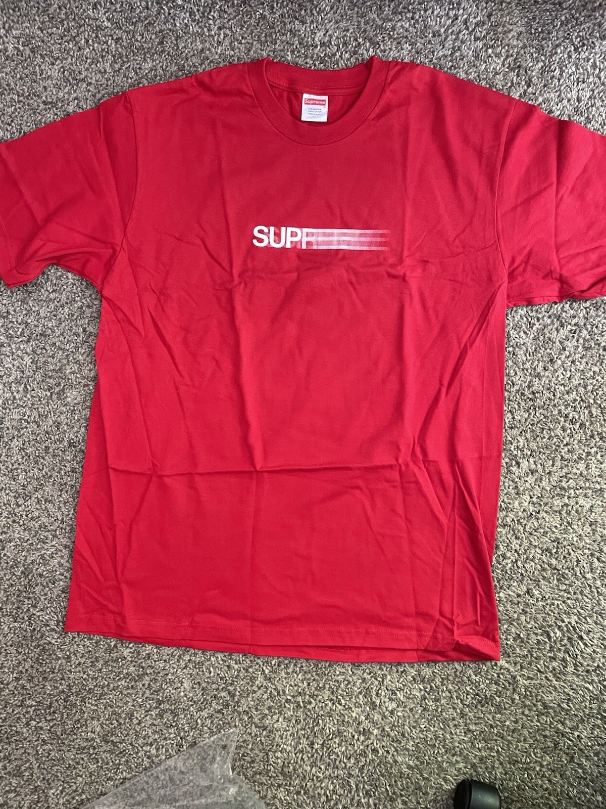 Size Large - Supreme Motion Logo Tee (Red) Brand New! gallery