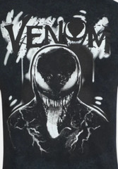 Marvel’s Venom Men’s size L ( 42 ) Mineral Wash Graphic Tee color BLACK NEW
