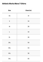 ATHLETIC WORKS Men’s S (34-36) Pocket Cotton Tee Short Sleeve • Charcoal