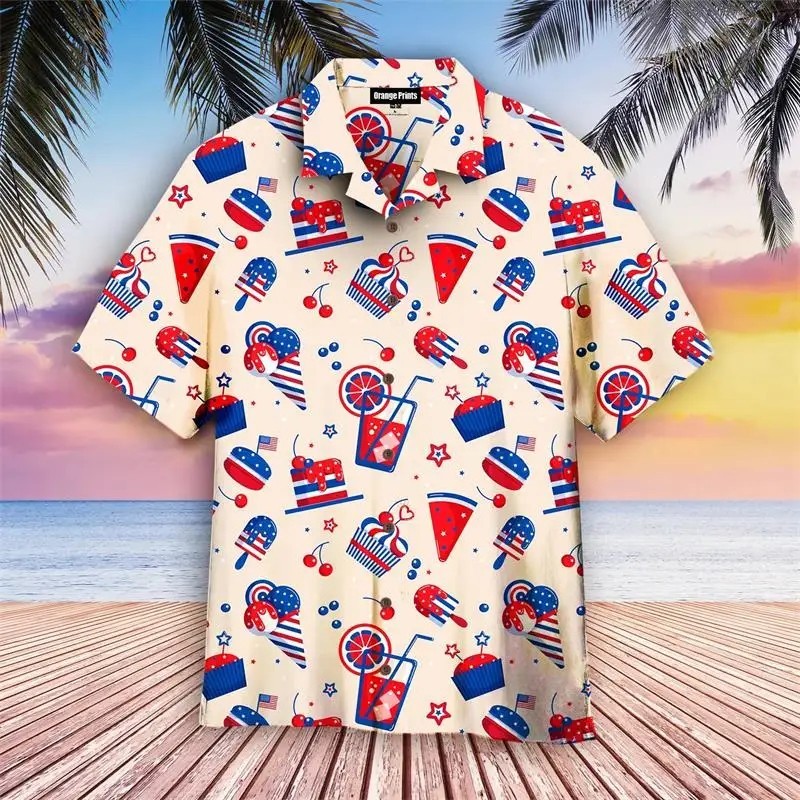 Mens Button Down Gothic Melting Skull Ice Cream Cone Creepy Novelty Goth Shirt