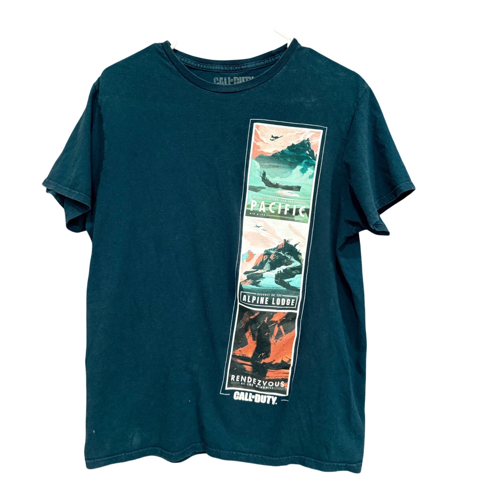 Call of Duty Vanguard Graphic Tee Gaming T-Shirt Pacific Alpine Rendezvous L