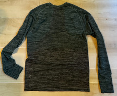 Lululemon Green gray heathered long sleeve athletic shirt top size Small men’s
