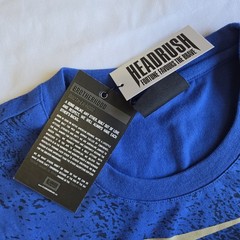 Headrush Notorious Fear None MMA Y2K Blue M Double-sided Graphic T-Shirt Tee NWT