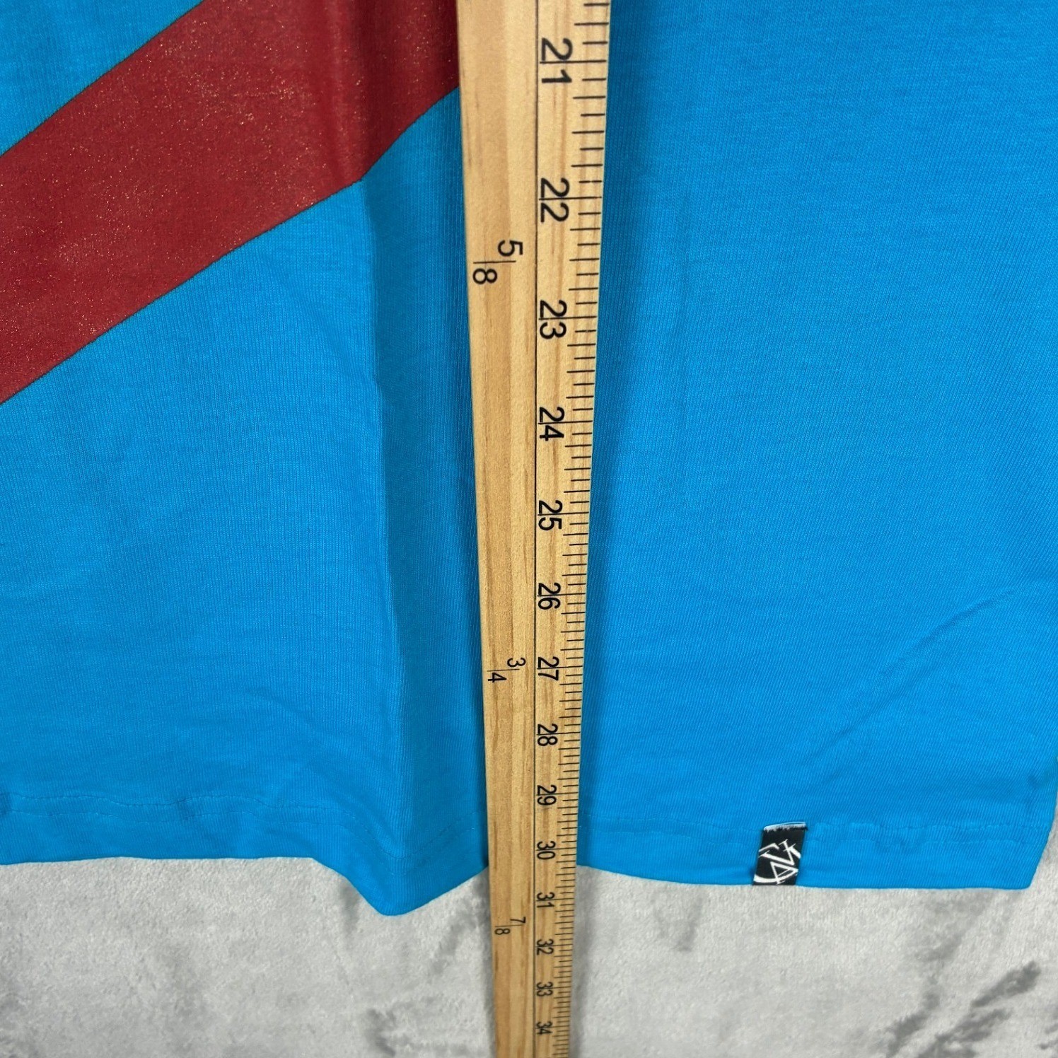 Cavi Art of Great Taste Men 2XL Blue Graphic T-Shirt Golden Eagle Chevron Cotton gallery