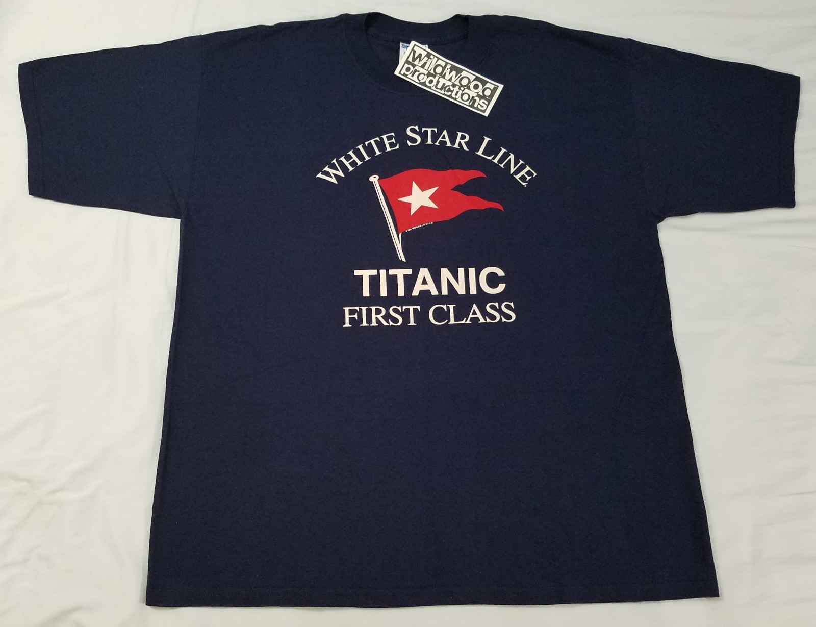 Vtg 1996 White Star Line Titanic First Class Maiden Voyage 1912 shirt XL NEW