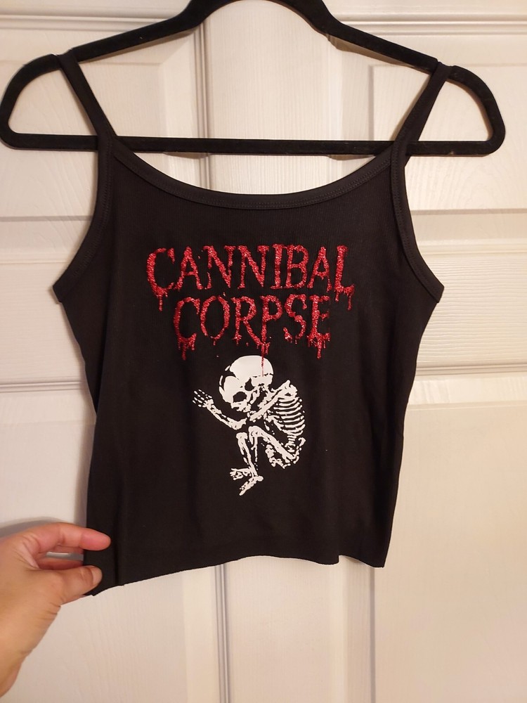 Cannibal corpse shirt cannibal corpse crop top cannibal corpse tank top xs 2 3xl