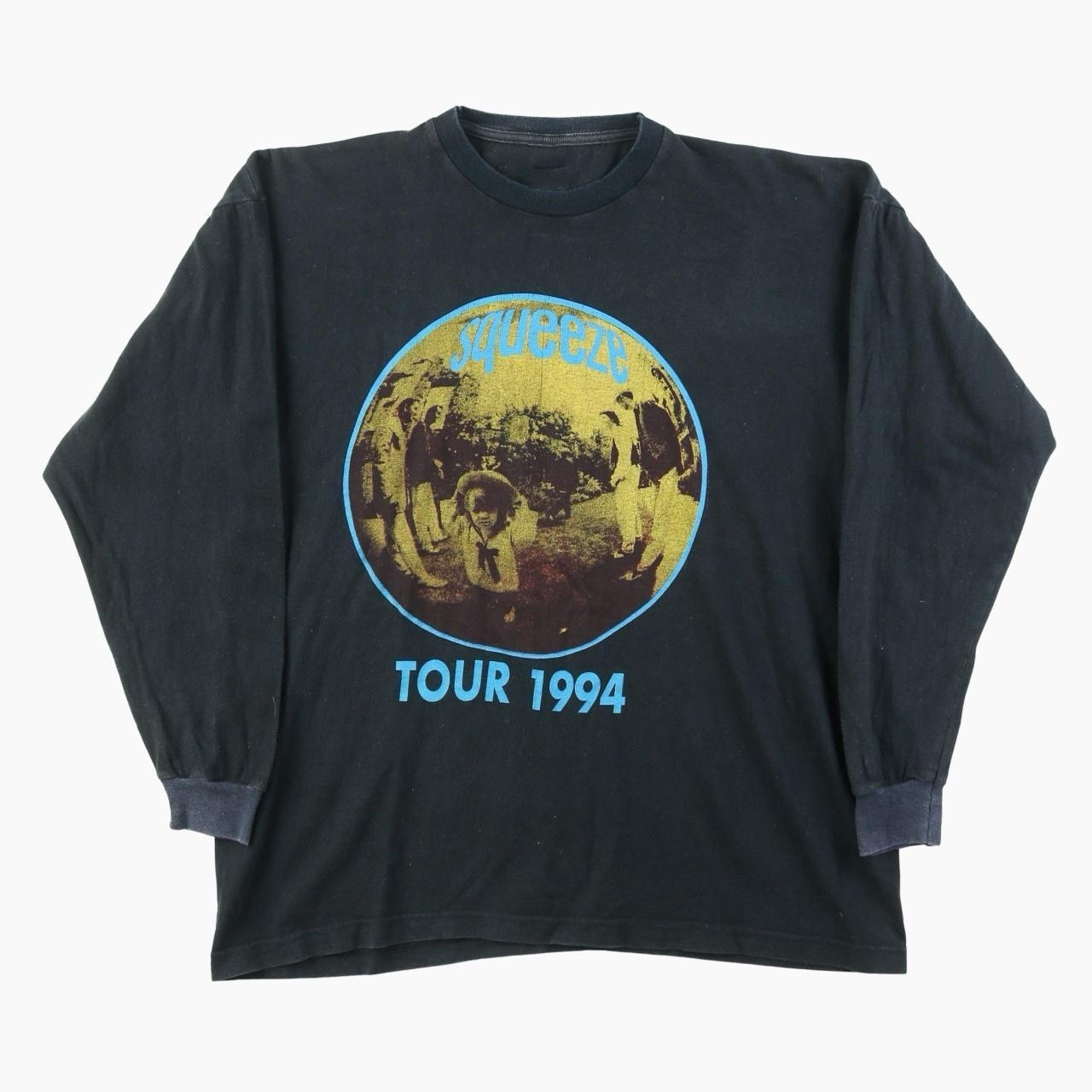 Vintage 1994 Tour By Squeeze Band Long Sleeve Band Men Shirt LH555