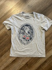 Coors Export Lager gray Tee Luv slim fit beer vintage advertising t-shirt Medium