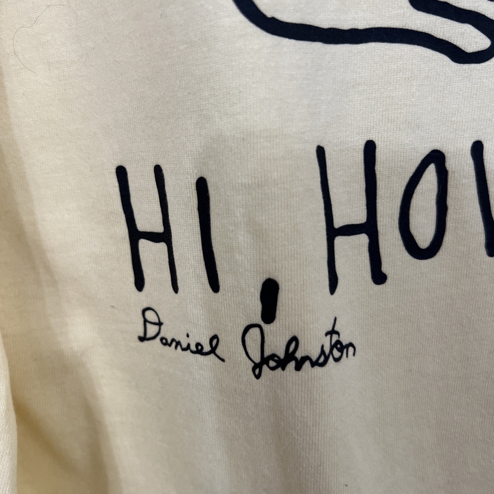 Vans x Daniel Johnston Hi How Are You Alien Yellow Long Sleeve Shirt Size Medium gallery