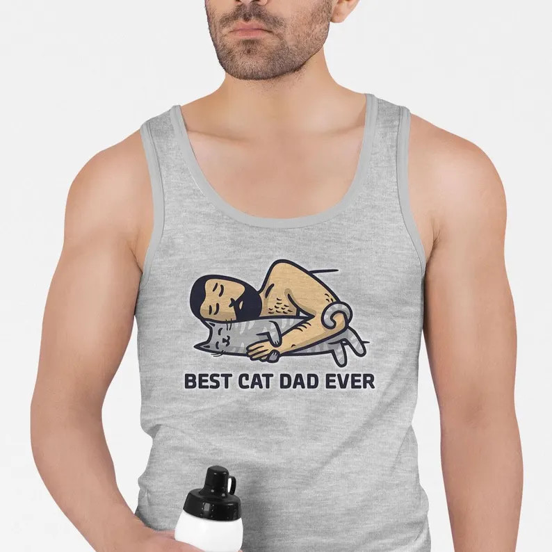 Personalized Cat Daddy Tank Top Custom Pet Lover Gift Mens gallery