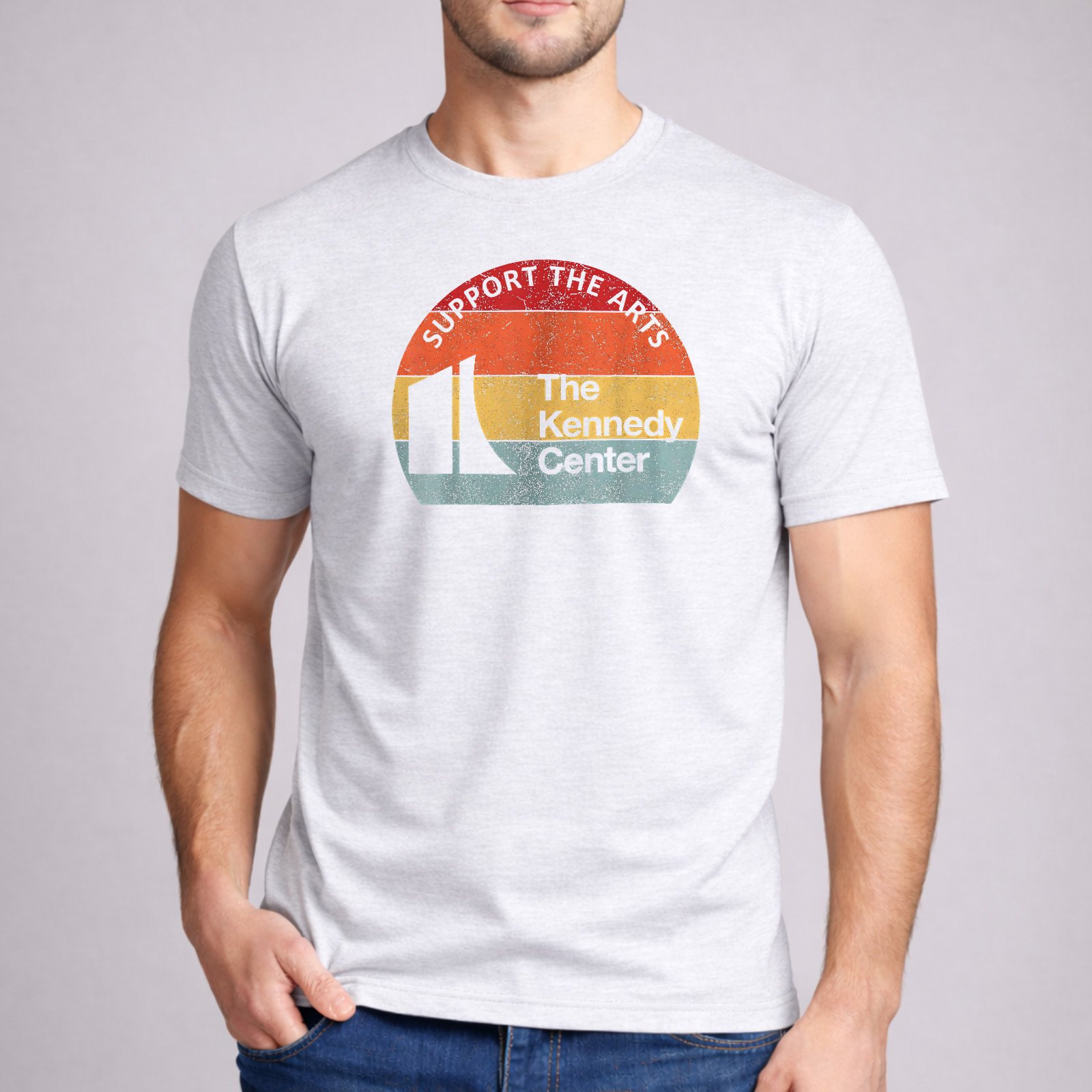 The Kennedy Center T-Shirt Support The Arts Vintage Style Souvenir Graphic Ash gallery