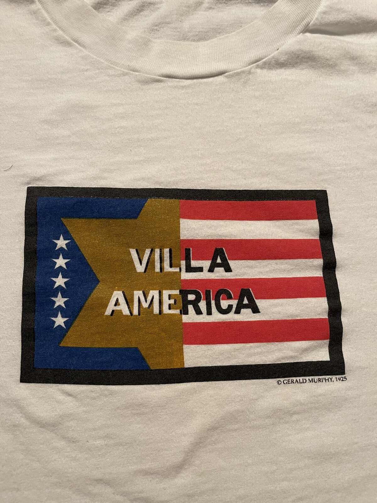 Vintage 20s 30s 90s Gerald Sara Murphy Villa America Tshirt Size Medium Art Tee gallery