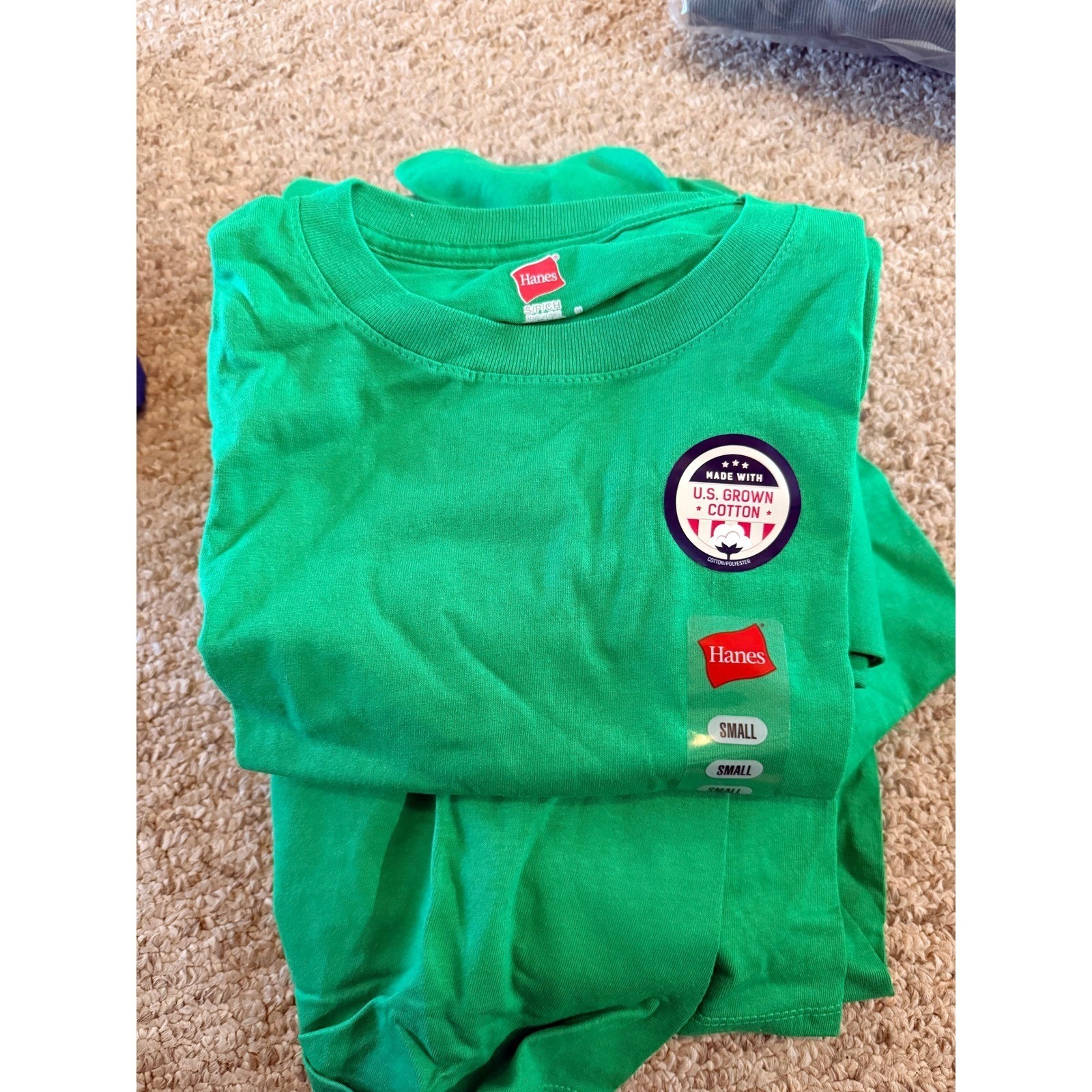 Hanes R5280 Mens ComfortSoft T-Shirt Short Sleeve Crew Neck Green Small 4 pack gallery
