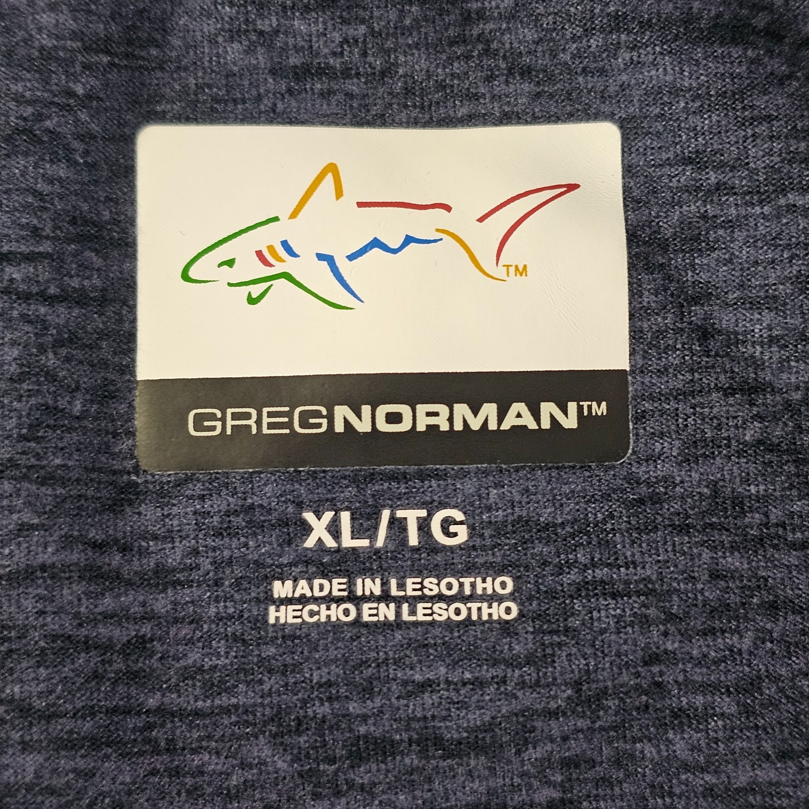 Greg Norman Blue Long Sleeve 1/4 Zip Collared Performance T-Shirt Men's xL gallery