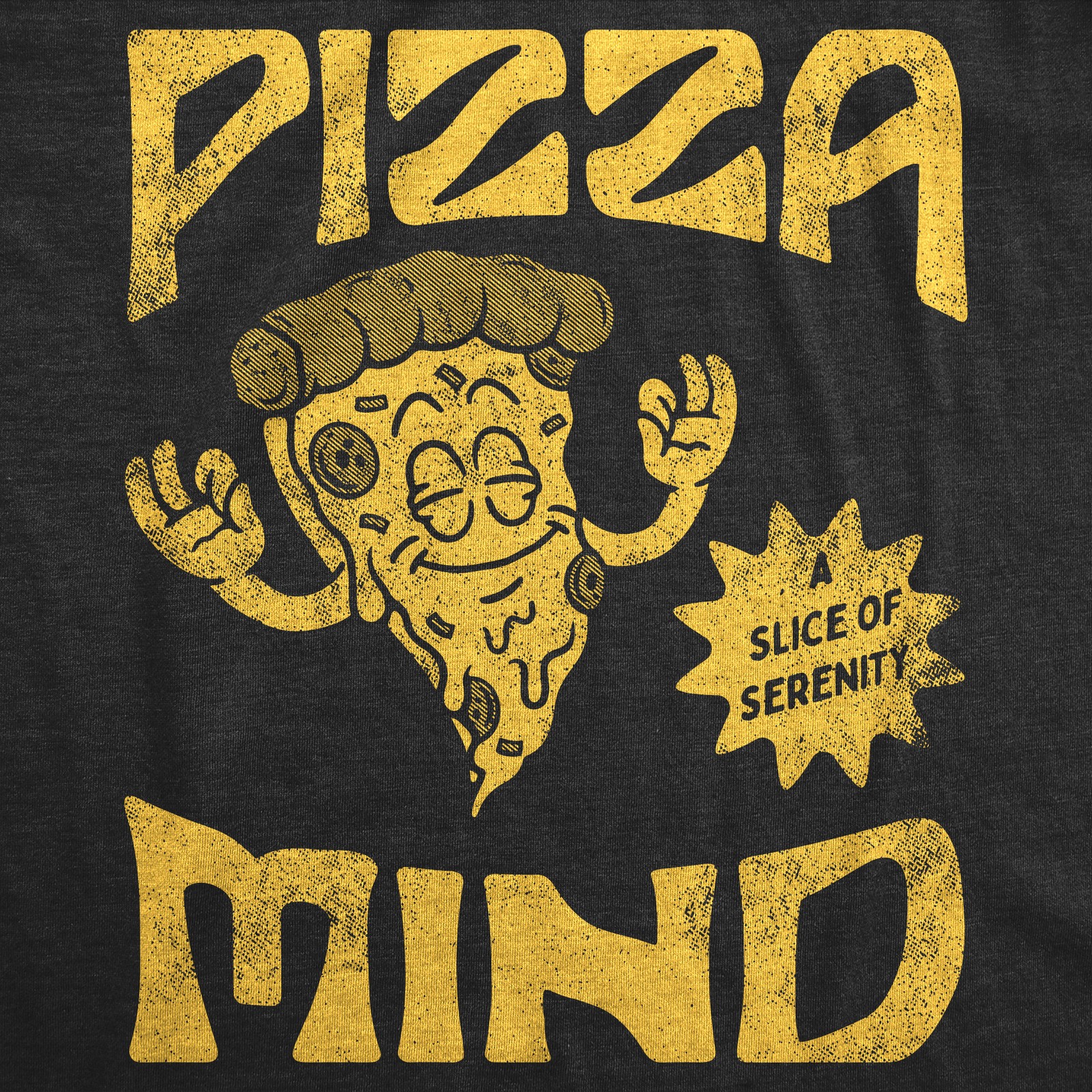 Mens Funny T Shirts Pizza Mind Sarcastic Food Graphic Tee for Men gallery