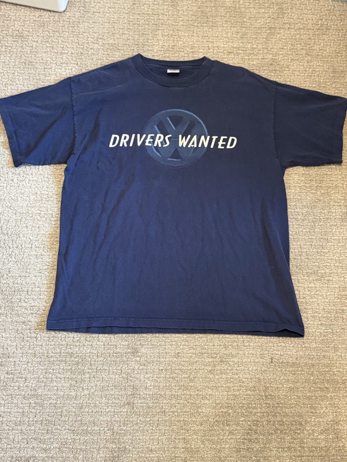 Vintage Volkswagen Drivers Wanted Single Stitched T Shirt Size 2XL gallery
