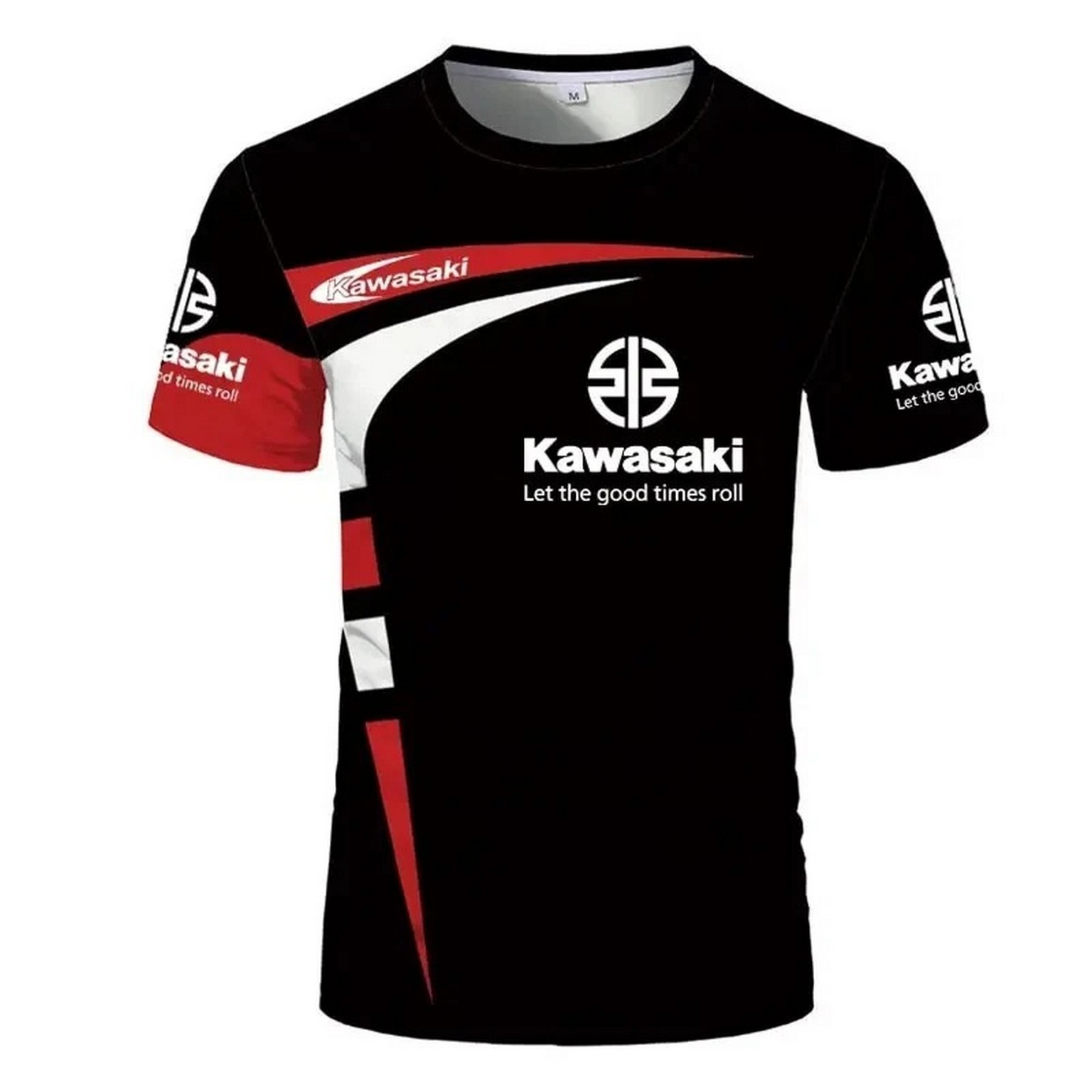 New Kawasaki Motorcycle Racing Team 3D Printed Men's T-shirt Quick Drying gallery