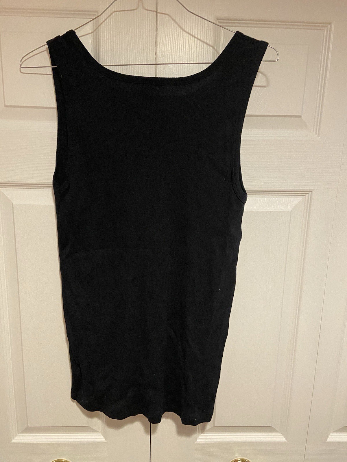 Vintage NWOT Pabst Blue Ribbon Beer Black Tank Beater Top Large Ribbed Cotton gallery