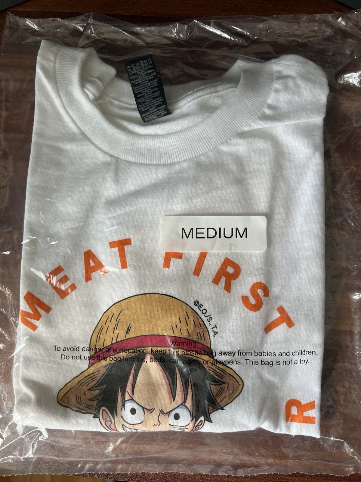 Size Medium – Authentic Popeyes x ONE PIECE Size Medium Tee Shirt Only Luffy NEW