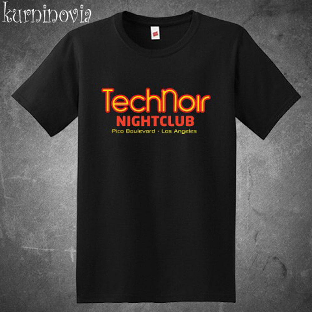 Technoir Tech Noir Night Club Men’s Black T-Shirt Size S to 5XL
