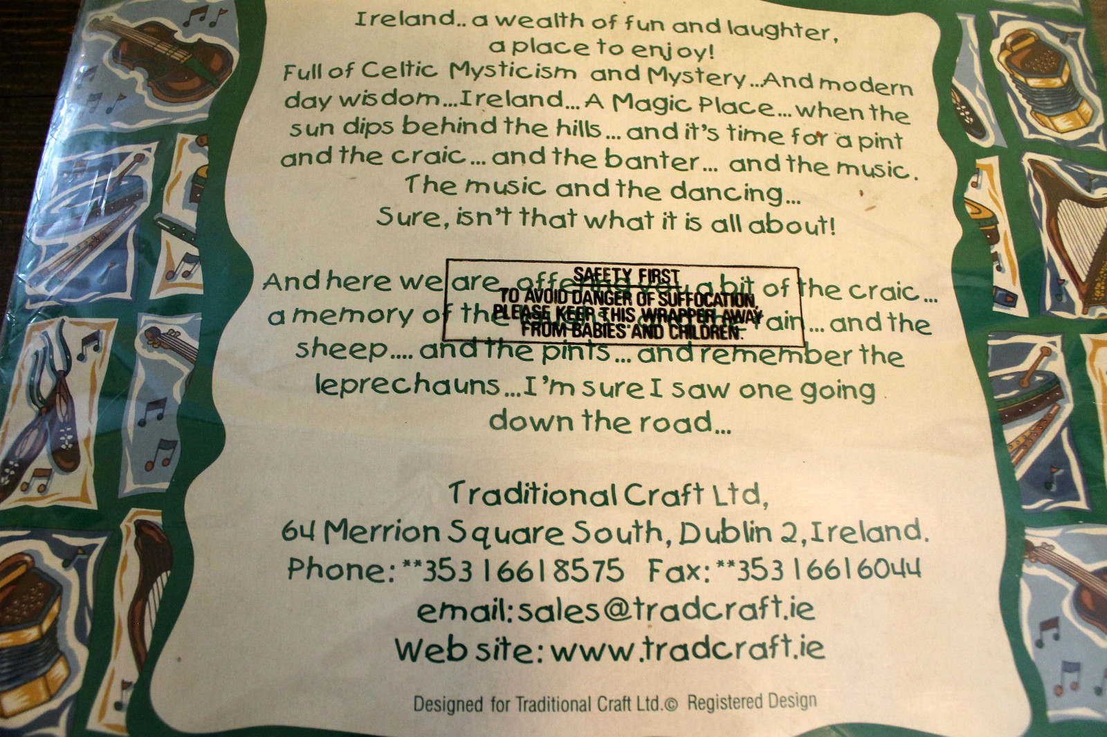 Irish Celtic Ireland T Shirt NIP By Traditional Craftwear XXL 6 Free Coasters gallery