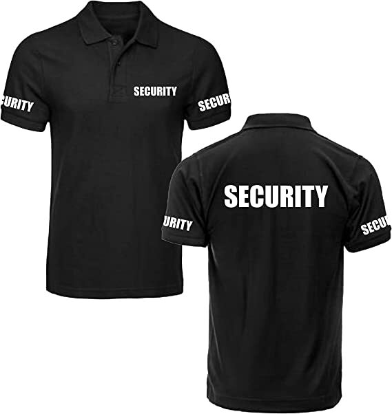 Security Uneek Polo Shirt, Workwear SIA Uniform Staff Bouncer Doorman Bodyguard! gallery