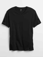 Gap Men’s Short Sleeve Vee Neck Tee Everyday V Neck T-shirt Size S M L XL XXL