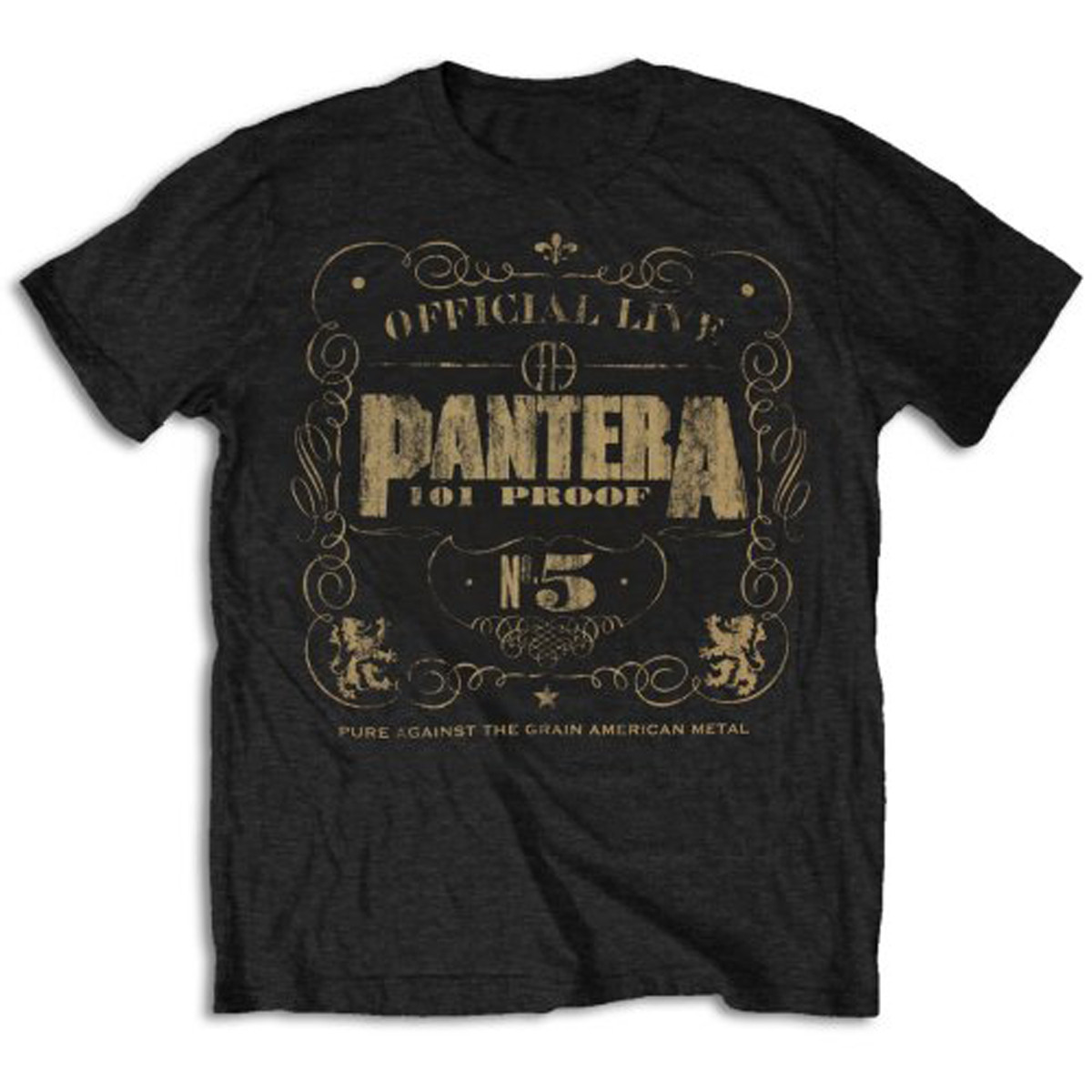 Pantera 101 Proof Live Dimebag Darrell Metal Official Tee T-Shirt Mens Unisex