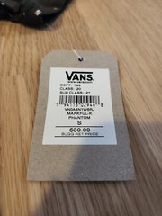 VANS NWT Small Black T-Shirt W/ Pattern VN0A4N1W6RJ