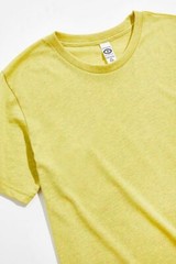 NWT EVERYWHERE Apparel Recycled Cotton & Bottles Yellow T Shirt XL