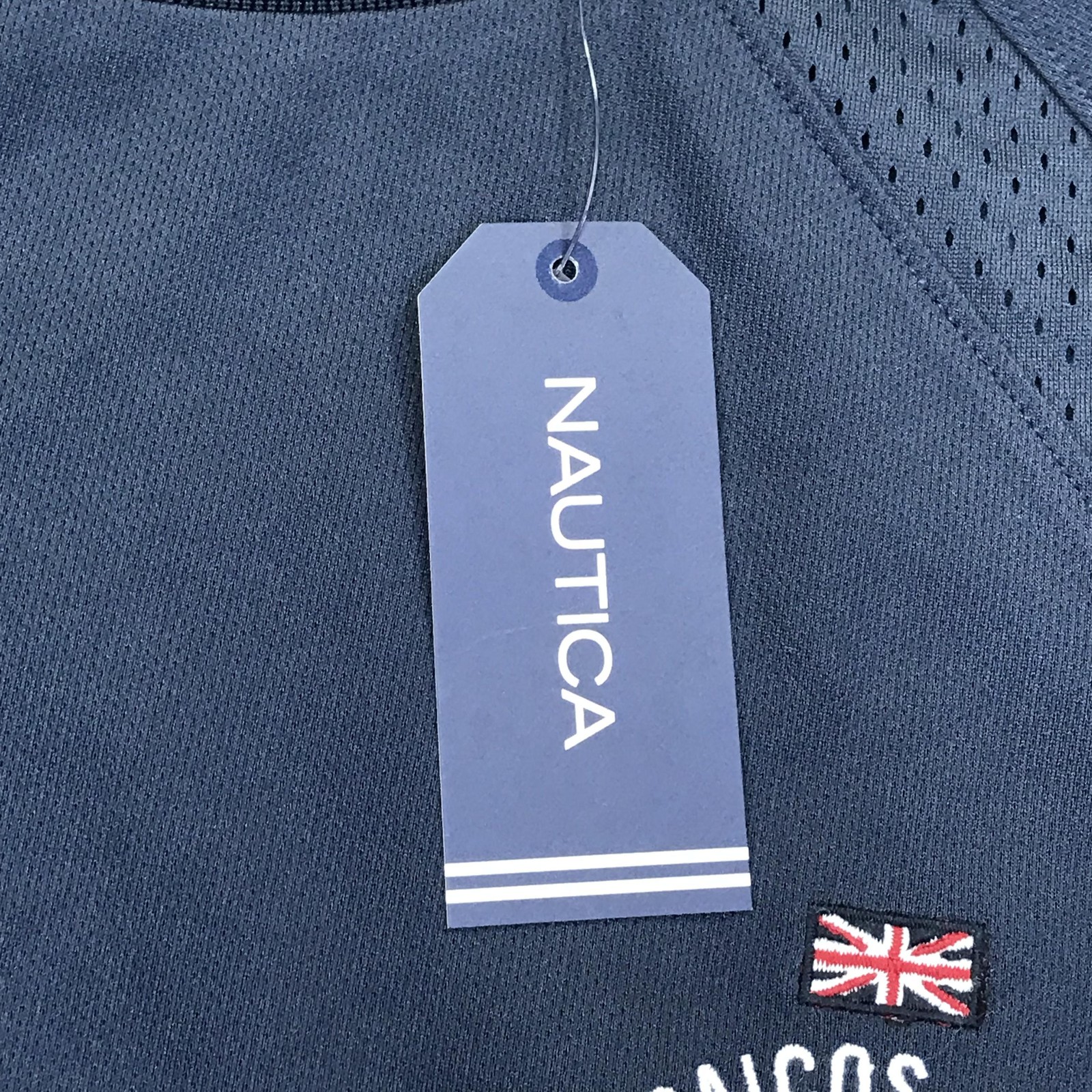 Nautica Shirt Mens Medium Blue Turks & Caicos Coastal Club Graphic Tee Nautical gallery