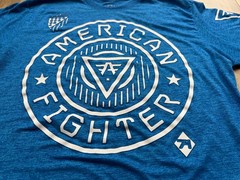 American Fighter Premium Athletics Blue 50/50 Cotton Poly Blend T-Shirt Men’s XL