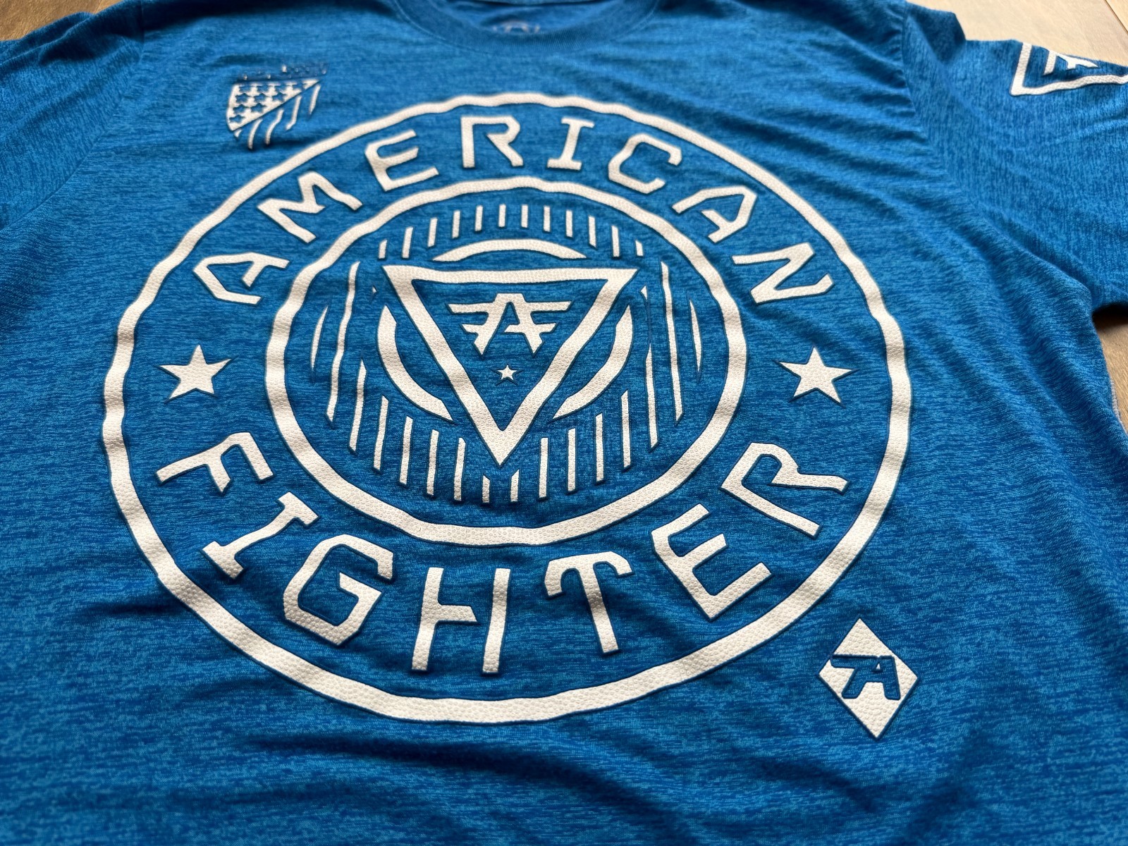 American Fighter Premium Athletics Blue 50/50 Cotton Poly Blend T-Shirt Men's XL gallery