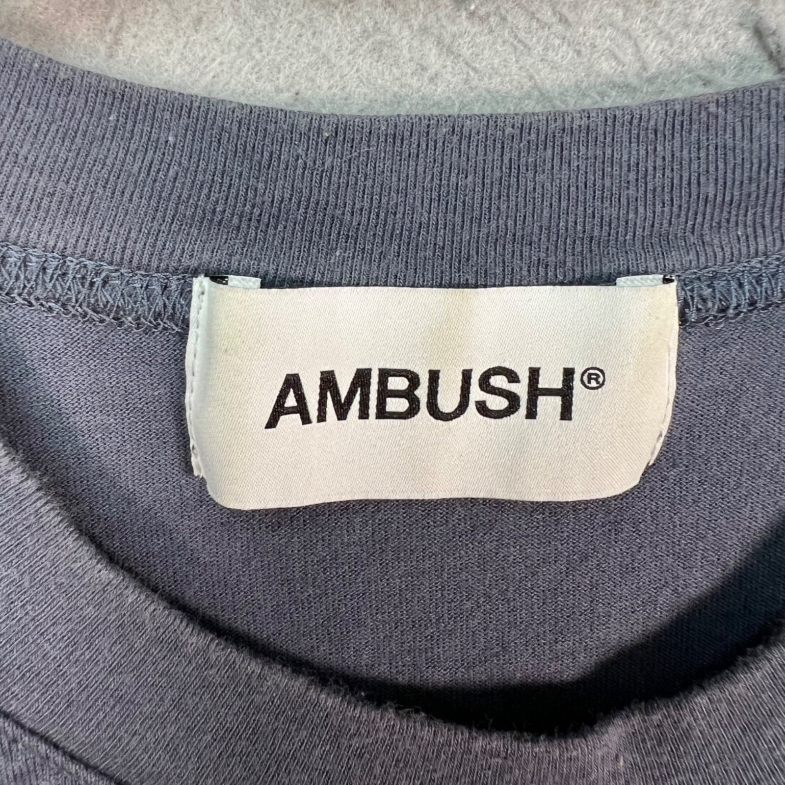 Ambush Navy Blue Cotton Crewneck T-Shirt Mens Size 1 gallery