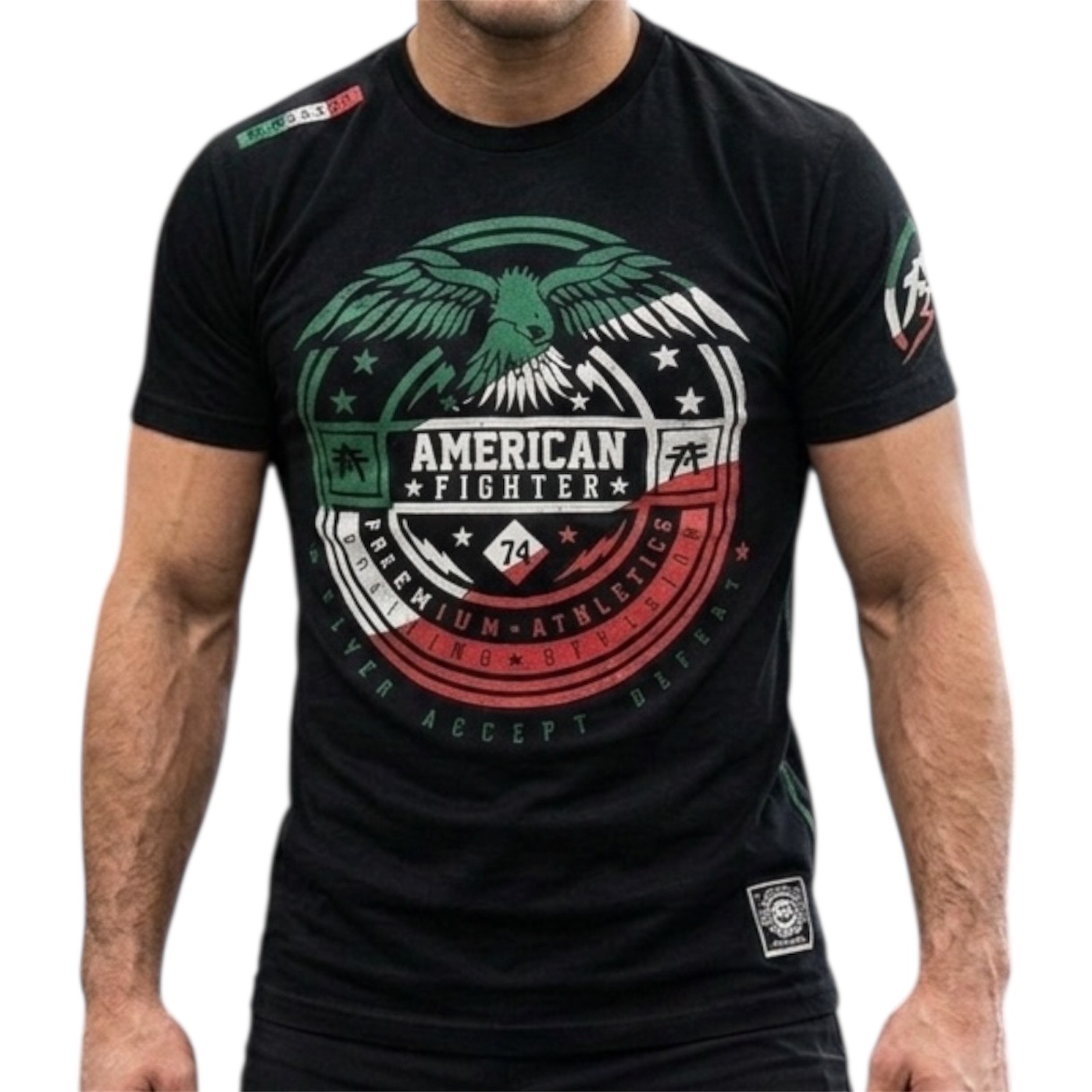 AMERICAN FIGHTER Black Red Green Mexico GRAND CANYON Athletic Graphic T-shirt gallery