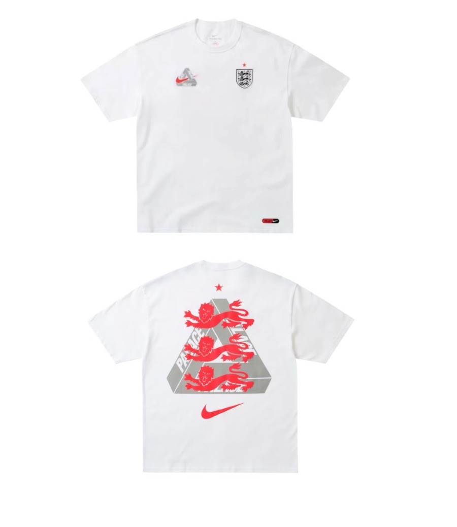 Palace x Nike x England T Shirt ( Large ) White