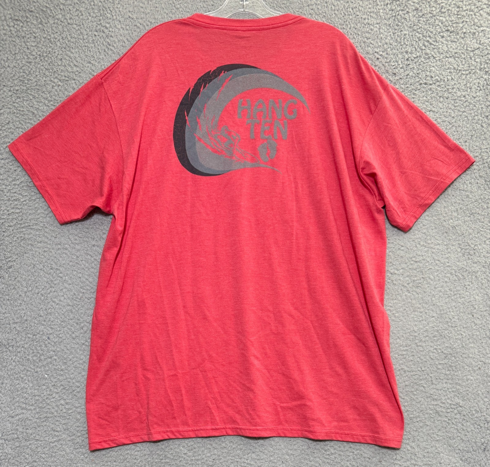 NEW Hang Ten Graphic Tee Red Heather Mens 2XL gallery