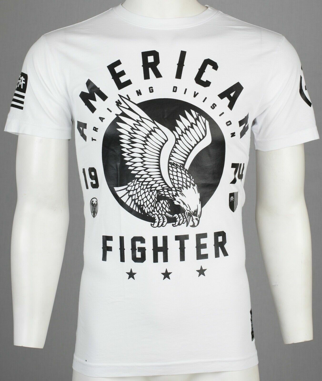 AMERICAN FIGHTER Fort Hays White Athletic Mens Crewneck T-shirt S-3XL NWT gallery