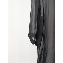 Saint Laurent Paris Blouse Manches Courtes Drape T-Shirt in Black BNWT 48