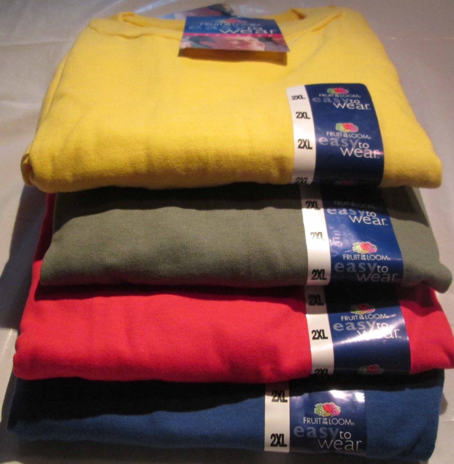 Men Fruit of The Loom Murina Other T-Shirts 2XL 6 Pc 6 Color 100 Cotton & 50/50 gallery