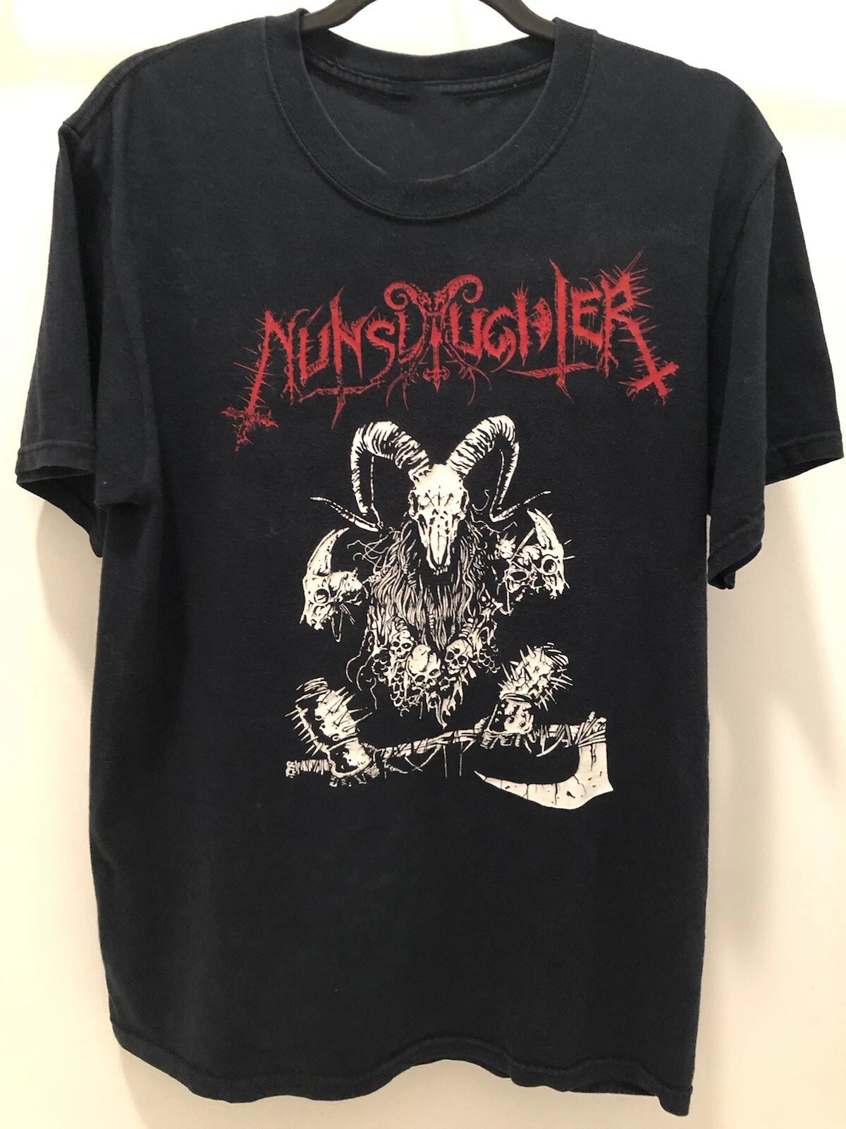 Collection NunSlaughter Band Album Heavy Cotton Black S-5XL Shirt EN789