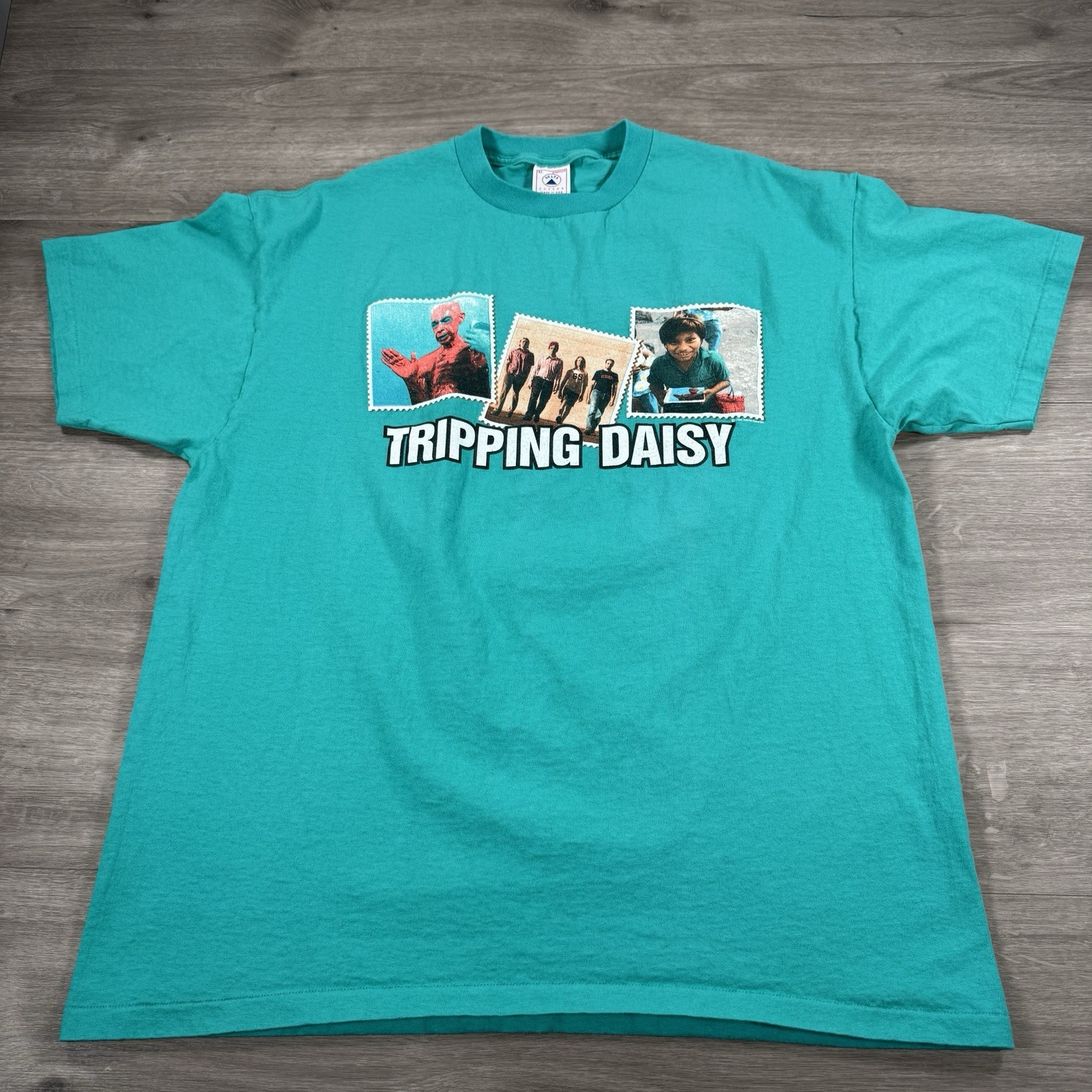VTG 90s Tripping Daisy T-Shirt I Am An Elastic Firecracker Band Tee XL RARE 1995