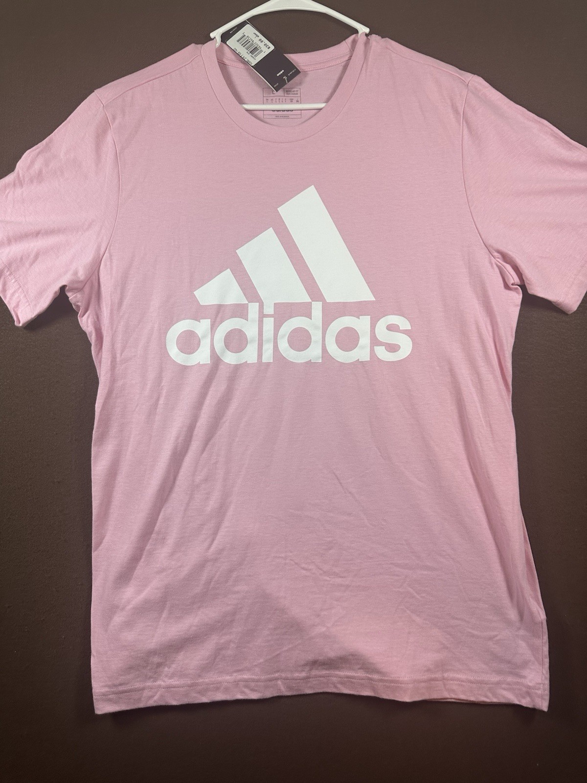 Adidas Originals Men Essentials Trefoil Tee Pink White KE6961 Size L NWT gallery