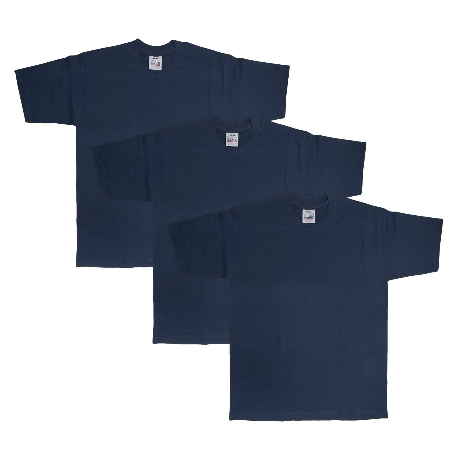 3-Pack Pro Club Men's Heavyweight Cotton Short Sleeve Crew Neck T-Shirt gallery