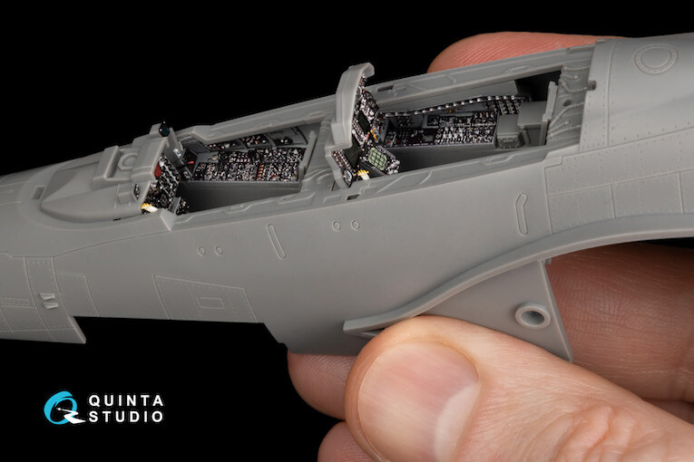 Quinta Studios 1/48 F-4G PHANTOM 3D DECAL COLORED INTERIOR SET with RESIN PARTS